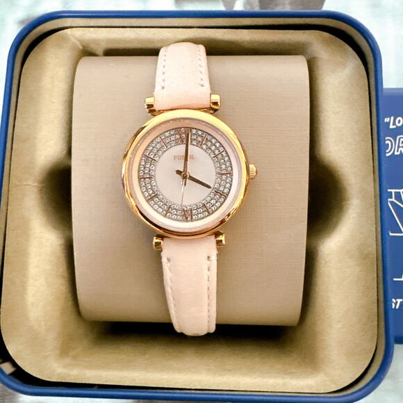 Fossil ES4839 Carlie Mini Quartz Leather Three-Hand Watch main image 7